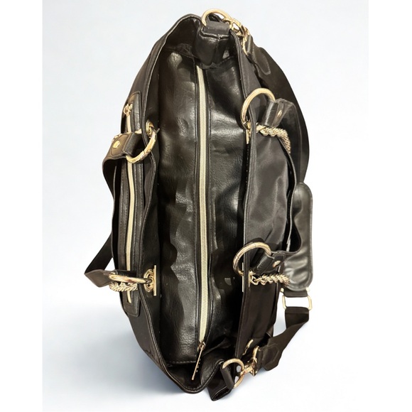 BEIS Black Diaper Bag Tote with Chain Straps & Multi Straps — Travel Baby Bag - Picture 2 of 5